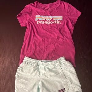 Patagonia short and tshirt set